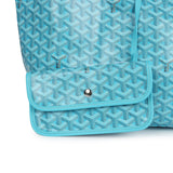 Goyard Goyardine Turquoise St. Louis GM Tote Bag & Balise Towel Palladium Hardware