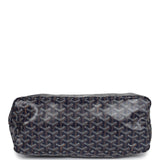 Goyard Goyardine Navy Boheme Hobo Bag Palladium Hardware