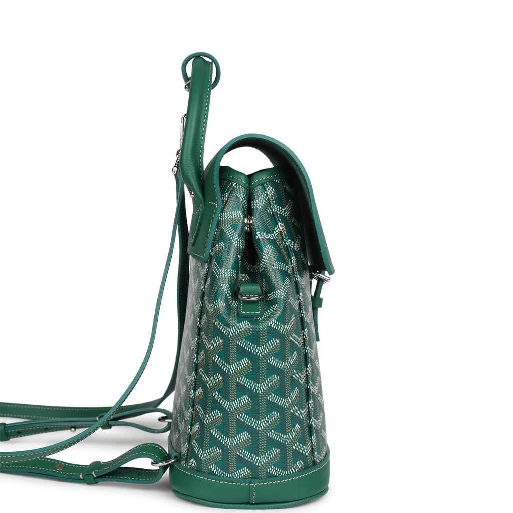 goyard alpin mini backpack price 2023 Goyard Alpin Backpack Green Goyardine Canvas Palladium Hardware