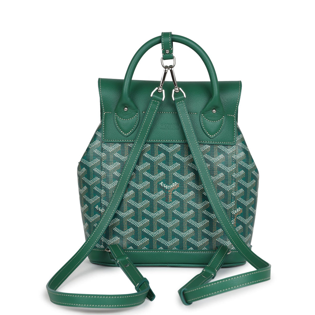 goyard mini backpack price Goyard Alpin Backpack Green Goyardine Canvas Palladium Hardware