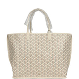 Goyard Goyardine Sand Anjou PM Embroidered Seahorse Bag Palladium Hardware