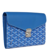 Goyard Goyardine Sky Blue Chypre Wallet-Pouch Palladium Hardware