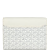 Goyard Goyardine White Chypre Wallet-Pouch Palladium Hardware