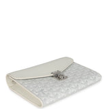 Goyard Goyardine White Chypre Wallet-Pouch Palladium Hardware