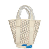 Goyard Goyardine Belharra PM Sand Tote Palladium Hardware