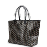 Goyard Goyardine Black St. Louis PM Tote Bag Palladium Hardware