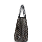 Goyard Goyardine Black St. Louis PM Tote Bag Palladium Hardware