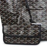 Goyard Goyardine Black St. Louis PM Tote Bag Palladium Hardware