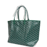 Goyard Goyardine Green St. Louis PM Tote Bag Palladium Hardware