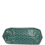 Goyard Goyardine Green St. Louis PM Tote Bag Palladium Hardware