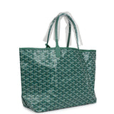 Goyard Goyardine Green St. Louis PM Tote Bag Palladium Hardware