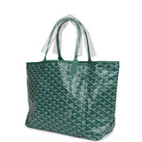 Goyard Goyardine Green St. Louis PM Tote Bag Palladium Hardware