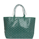 Goyard Goyardine Green St. Louis PM Tote Bag Palladium Hardware