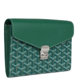 Goyard Goyardine Green Chypre Wallet-Pouch Palladium Hardware