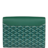 Goyard Goyardine Green Chypre Wallet-Pouch Palladium Hardware