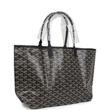 Goyard Goyardine Black St. Louis PM Tote Bag Palladium Hardware