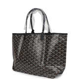 Goyard Goyardine Black St. Louis PM Tote Bag Palladium Hardware