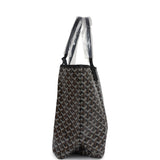 Goyard Goyardine Black St. Louis PM Tote Bag Palladium Hardware