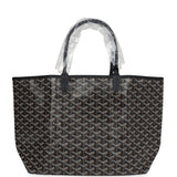 Goyard Goyardine Black St. Louis PM Tote Bag Palladium Hardware