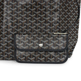 Goyard Goyardine Black St. Louis PM Tote Bag Palladium Hardware