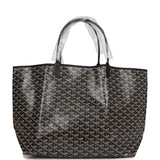 Goyard Goyardine Black St. Louis GM Tote Bag Palladium Hardware