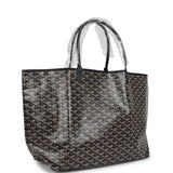 Goyard Goyardine Black St. Louis GM Tote Bag Palladium Hardware