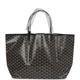 Goyard Goyardine Black St. Louis GM Tote Bag Palladium Hardware