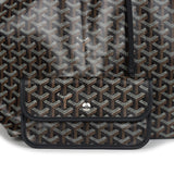 Goyard Goyardine Black St. Louis GM Tote Bag Palladium Hardware