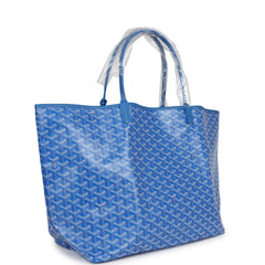 Goyard Goyardine Sky Blue St. Louis GM Tote Bag Palladium Hardware