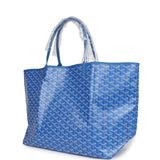 Goyard Goyardine Sky Blue St. Louis GM Tote Bag Palladium Hardware