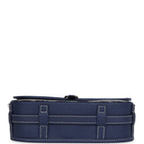 Goyard Goyardine Navy Belvedere PM Palladium Hardware