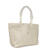 Goyard Goyardine Canvas Sand Artois MM Tote Palladium Hardware