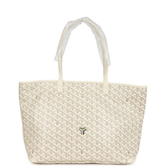 Goyard Goyardine Canvas Sand Artois MM Tote Palladium Hardware