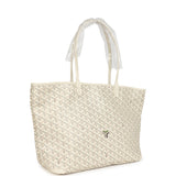 Goyard Goyardine Canvas Sand Artois MM Tote Palladium Hardware