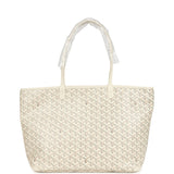 Goyard Goyardine Canvas Sand Artois MM Tote Palladium Hardware