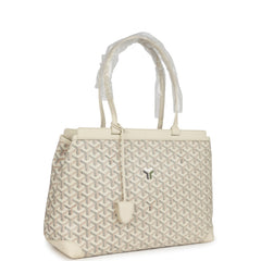 Goyard Goyardine Sand Bellechasse PM Bag Palladium Hardware