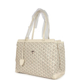 Goyard Goyardine Canvas Sand Bellechasse PM Bag Palladium Hardware