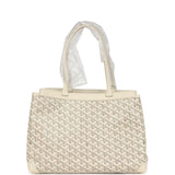 Goyard Goyardine Canvas Sand Bellechasse PM Bag Palladium Hardware