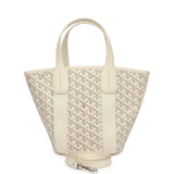 Goyard Goyardine Belharra PM Sand Tote Palladium Hardware