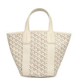 Goyard Goyardine Belharra PM Sand Tote Palladium Hardware