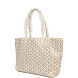 Goyard Goyardine Sand Artois PM Tote Palladium Hardware