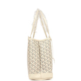 Goyard Goyardine Canvas Sand Bellechasse PM Bag Palladium Hardware