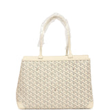 Goyard Goyardine Canvas Sand Bellechasse PM Bag Palladium Hardware