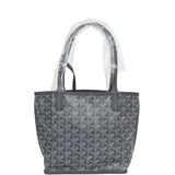 Goyard Goyardine Anjou Navy Blue Mini Bag Palladium Hardware