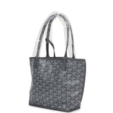 Goyard Goyardine Anjou Grey Mini Bag Palladium Hardware