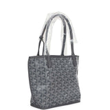 Goyard Goyardine Anjou Navy Blue Mini Bag Palladium Hardware