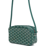 Goyard Goyardine Green Cap Vert PM Bag Palladium Hardware