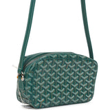 Goyard Goyardine Green Cap Vert PM Bag Palladium Hardware