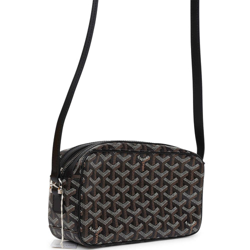 Goyard Goyardine Black Cap Vert PM Bag Palladium Hardware