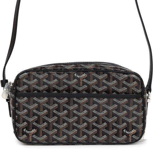 Goyard Goyardine Black Cap Vert PM Bag Palladium Hardware